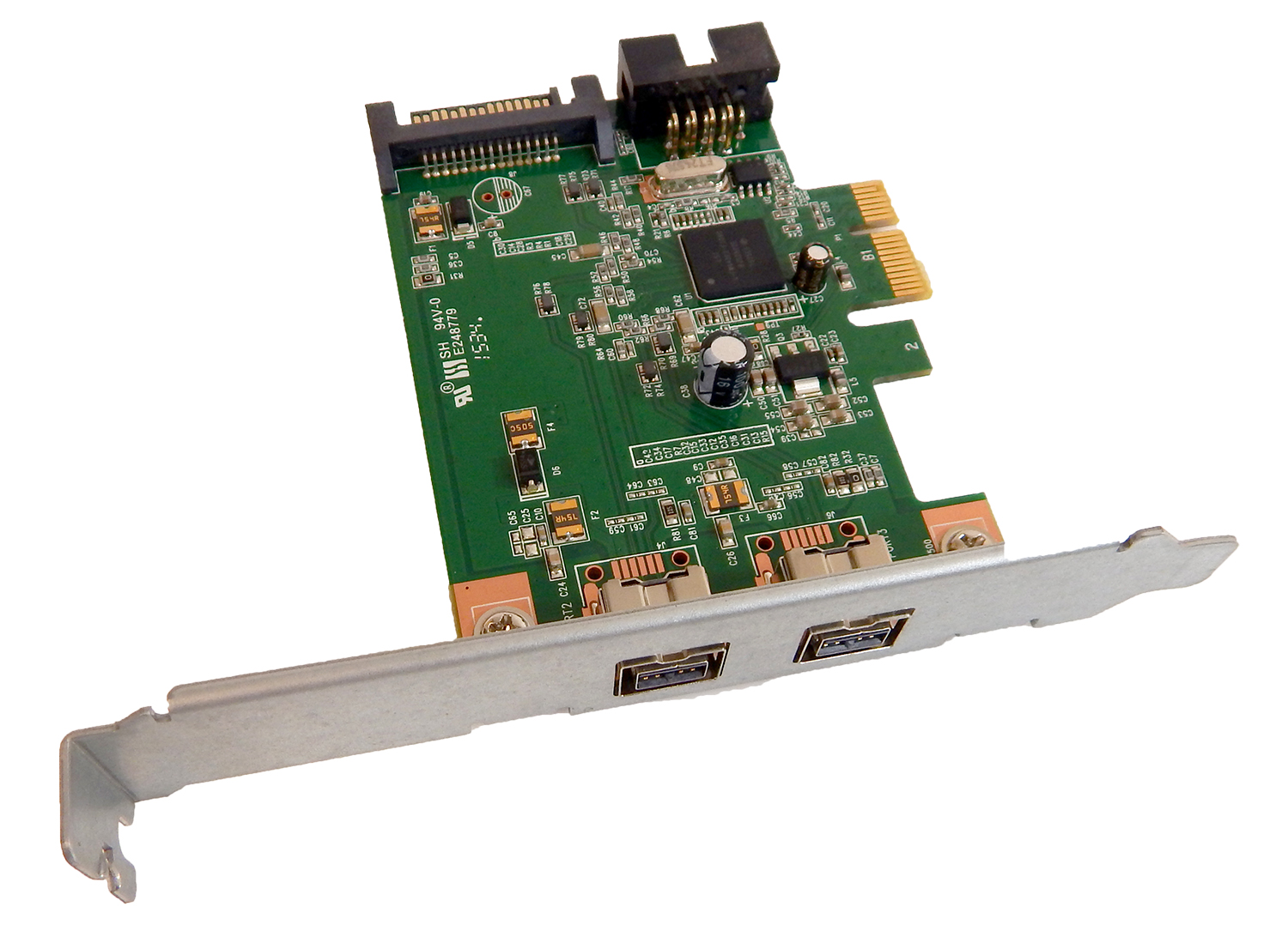 HP Hi348 1394b IEEE Firewire PCIe Card ONLY 491886002C 632478001 Dual