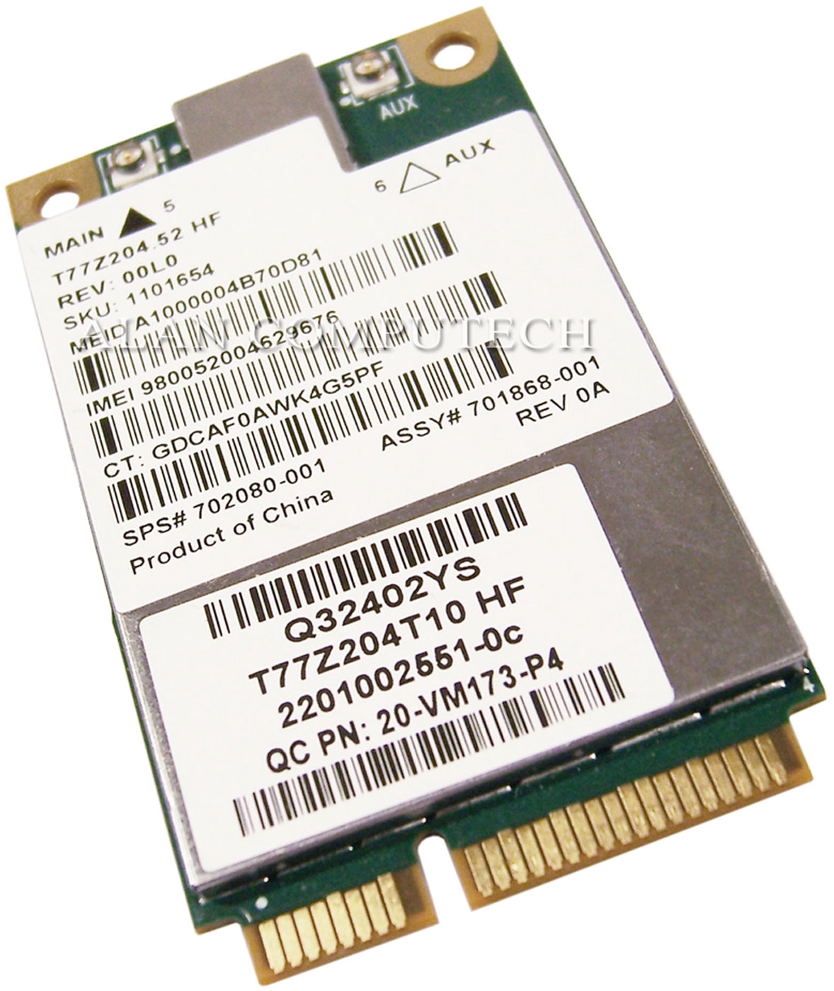HP un2430 EVDO/HSPA WWAN Wireless miniCard 701868001
