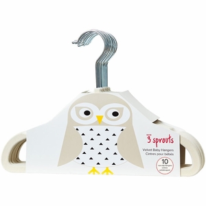 3 Sprouts Non-Slip Hangers - Beige