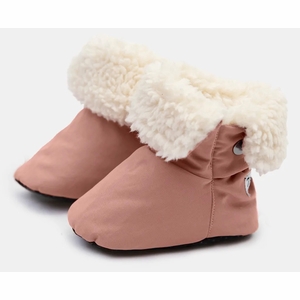 7 A.M. Enfant Baby Booties - Benji - Rose Dawn, 6-12M