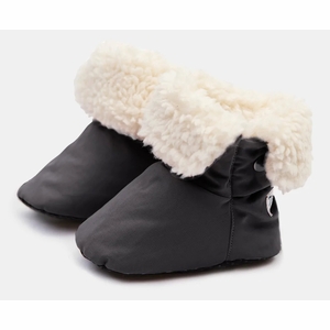 7 A.M. Enfant Baby Booties - Benji - Smokey, 12-24M