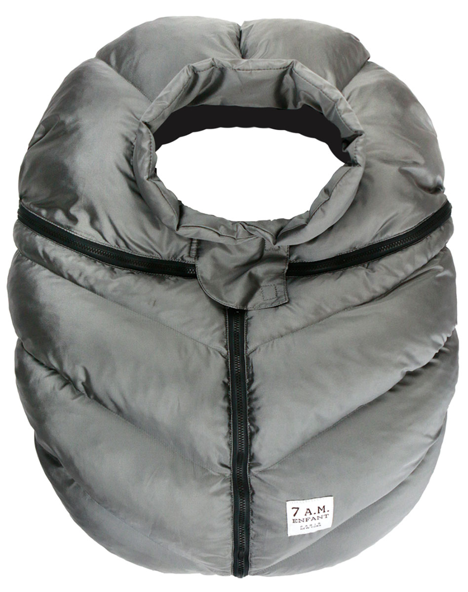7 A.M. Enfant Cocoon Car Seat Cover - Metallic Grey