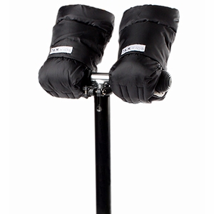 7 A.M. Enfant Kids Warmmuffs, Large - Black