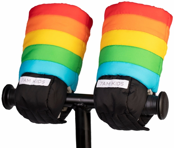 7 A.M. Enfant KIDS Warmmuffs - Rainbow (2T-4T)