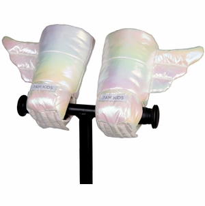 7 A.M. Enfant KIDS Warmmuffs - Wings - Iridescent (2T-4T)