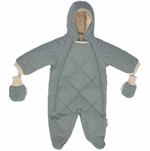 7 A.M. Enfant Snowsuit Bebe - Benji - Mirage Blue Quilted (6-12m)