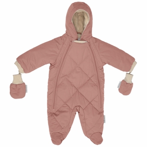 7 A.M. Enfant Snowsuit Bebe - Benji - Rose Dawn Quilted (12-24m)