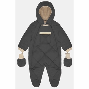 7 A.M. Enfant Snowsuit - Benji - Smokey Quilted (3-6M)