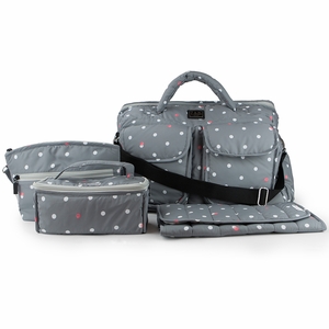 7 A.M. Enfant Voyage Bag, Small - Grey Dots