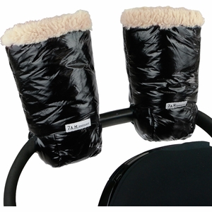 7 A.M. Enfant Warmmuffs - Black Polar