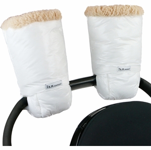 7 A.M. Enfant Warmmuffs - White Polar