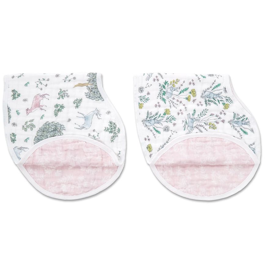 Aden + Anais Burpy Bibs, 2 Pack Forest Fantasy