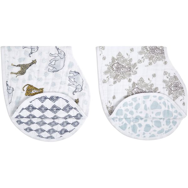 Aden + Anais Burpy Bibs, 2 Pack Jungle