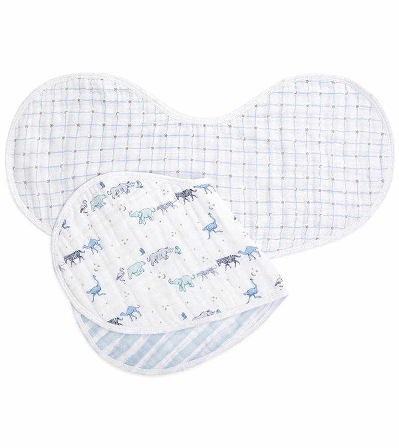 Aden + Anais Burpy Bibs, 2 Pack Rising Star