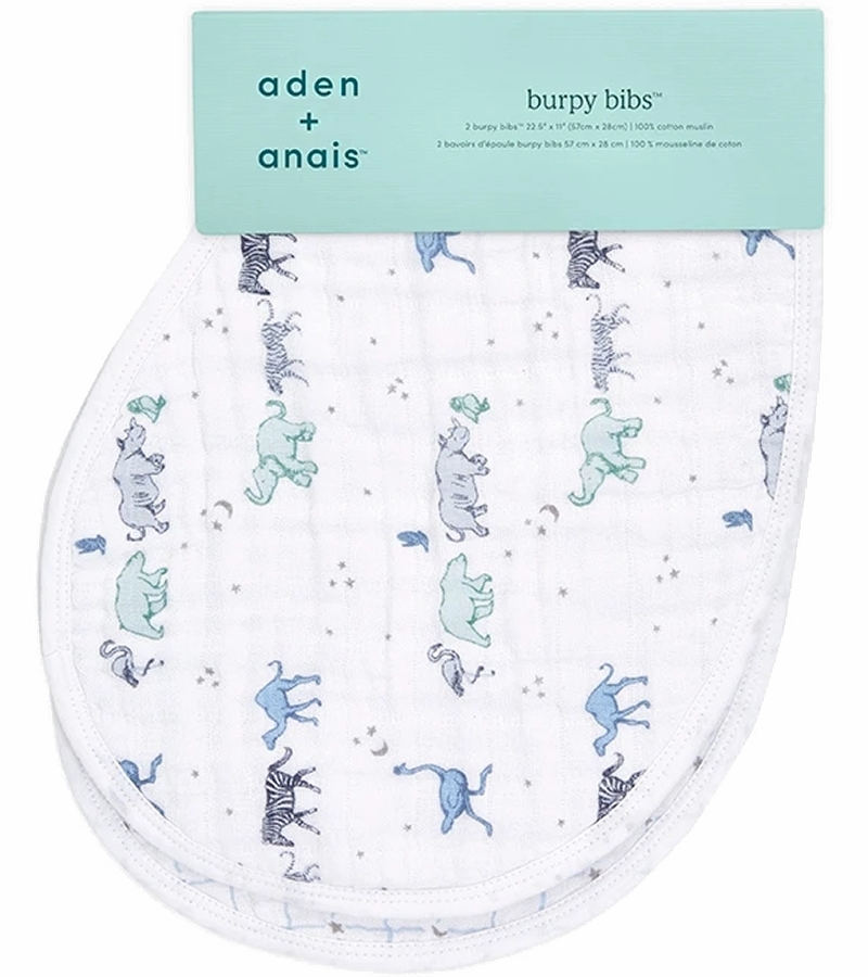 Aden + Anais Burpy Bibs, 2 Pack Rising Star