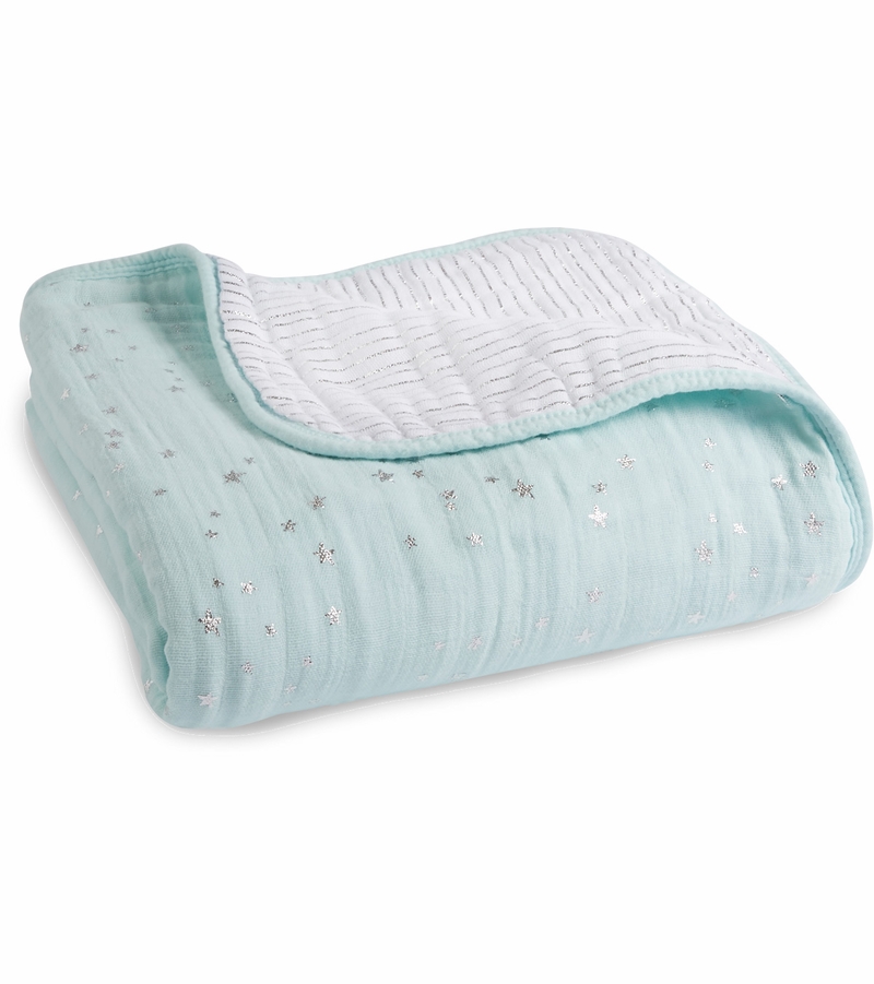 Aden + Anais Classic Dream Blanket Metallic Skylight