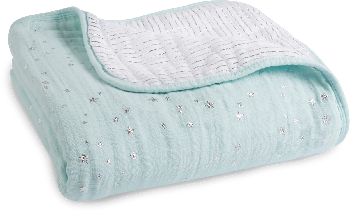 Aden + Anais Classic Dream Blanket Metallic Skylight