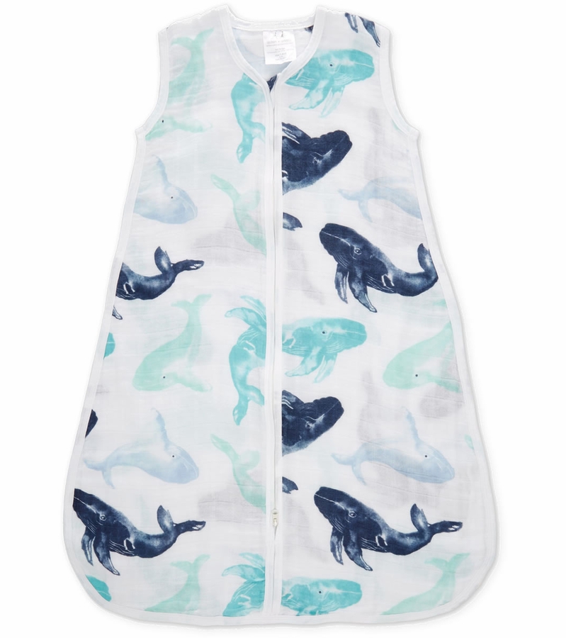 Aden + Anais Classic Sleeping Bag Seafaring Whale Small