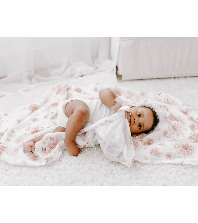 Aden + Anais Classic Swaddle Wraps, 4 Pack Dahlias