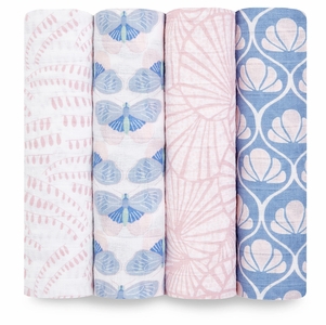 Aden + Anais Classic Swaddle Wraps, 4 Pack - Deco