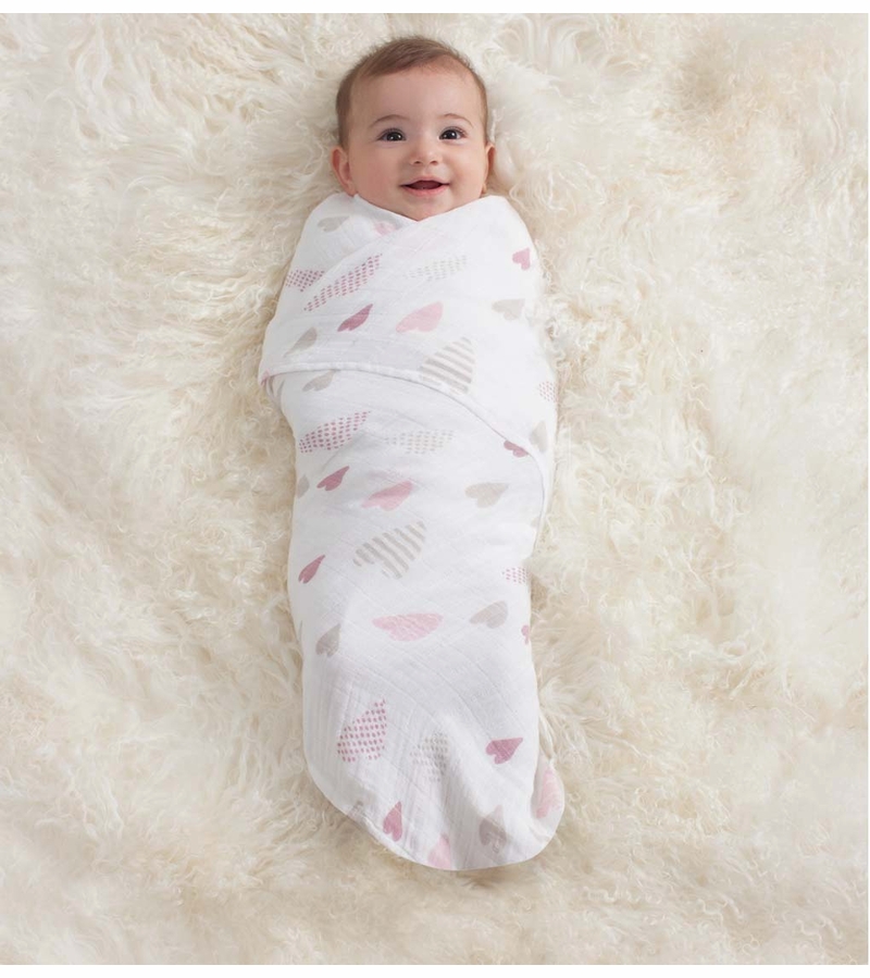 Aden + Anais Classic Swaddle Wraps, 4 Pack Heart Breaker