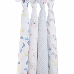 Aden + Anais Classic Swaddle Wraps, 4 Pack - Leader of the Pack