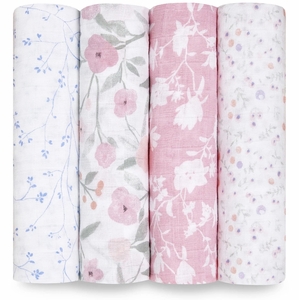 Aden + Anais Classic Swaddle Wraps, 4 Pack - Ma Fleur