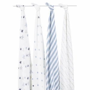 Aden + Anais Classic Swaddle Wraps, 4 Pack - Rock Star