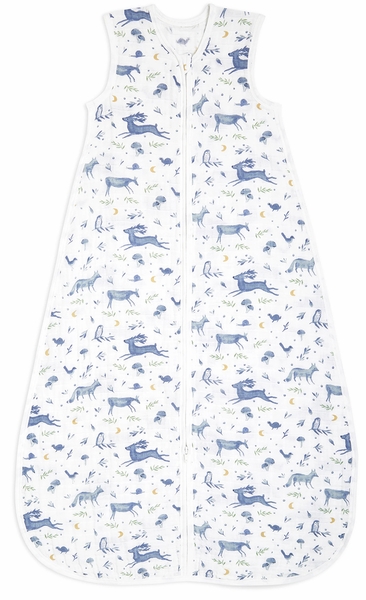 Aden + Anais Organic Cotton Sleeping Bag - Outdoors Sleepy Forest (18-36 months)