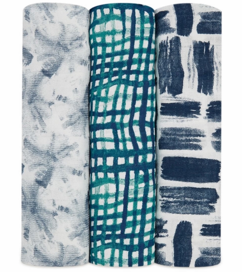 Aden + Anais Silky Soft Swaddles 3Pack Seaport