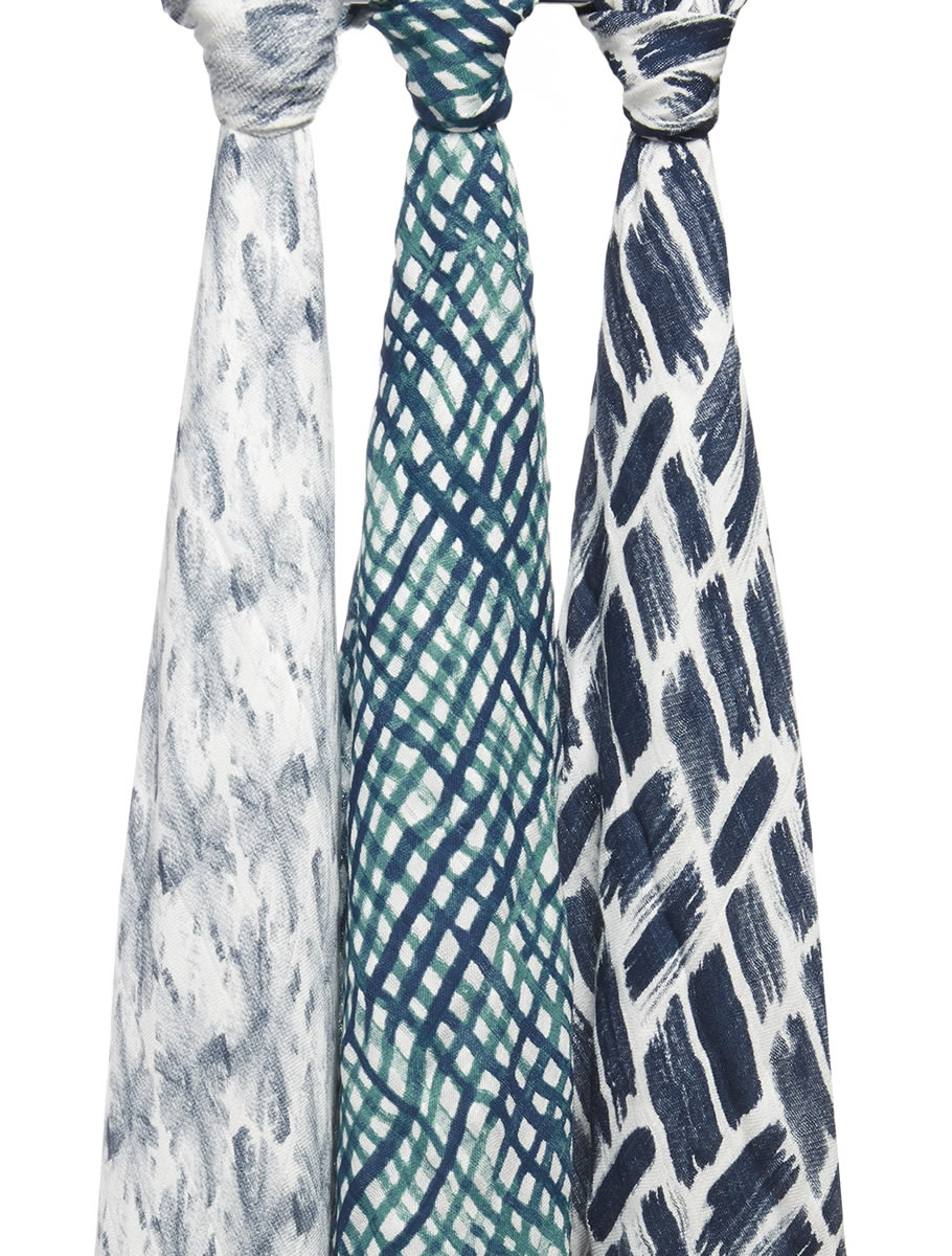Aden + Anais Silky Soft Swaddles 3Pack Seaport