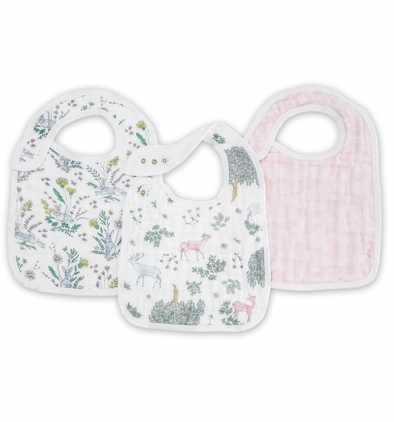 Aden + Anais Snap Bibs, 3 Pack - Forest Fantasy