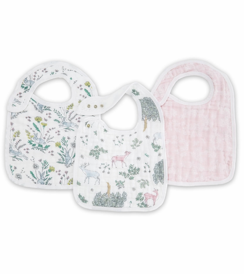 Aden + Anais Snap Bibs, 3 Pack Forest Fantasy