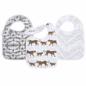 Aden + Anais Snap Bibs, 3 Pack - Hear Me Roar