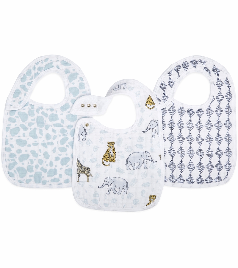 Aden + Anais Snap Bibs, 3 Pack Jungle