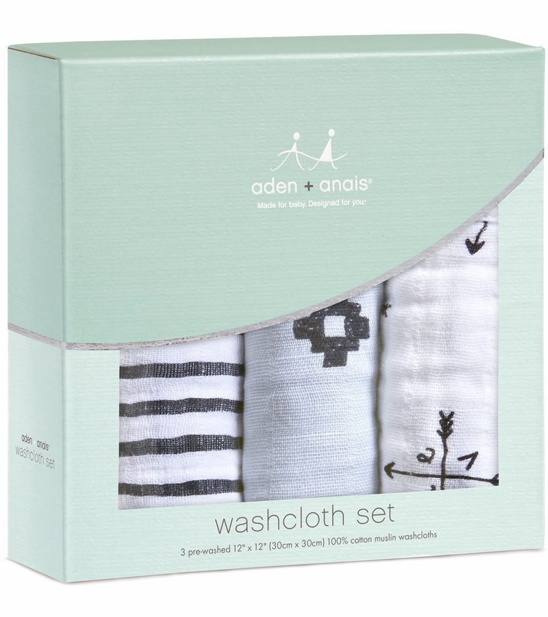 Aden + Anais Washcloth Set, 3Pack Lovestruck