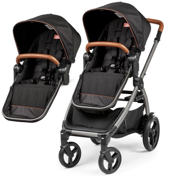 Agio by Peg Perego Z4 Double Stroller Bundle Black
