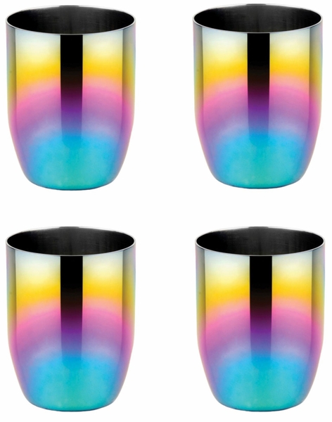 Ahimsa Stainless Steel Conscious Cups (Set of 4) - Rainbow