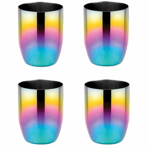 Ahimsa Stainless Steel Conscious Cups (Set of 4) - Rainbow