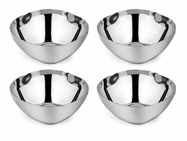 Ahimsa Stainless Steel Smart Snacking Bowls (Set of 4) - Classic