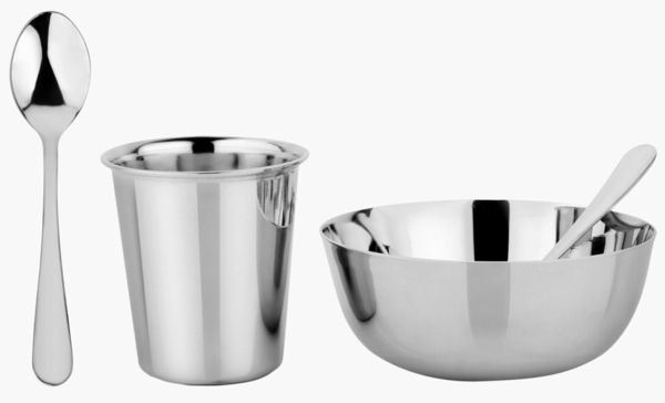 Ahimsa Stainless Steel Starting Solids Infant Set - Classic
