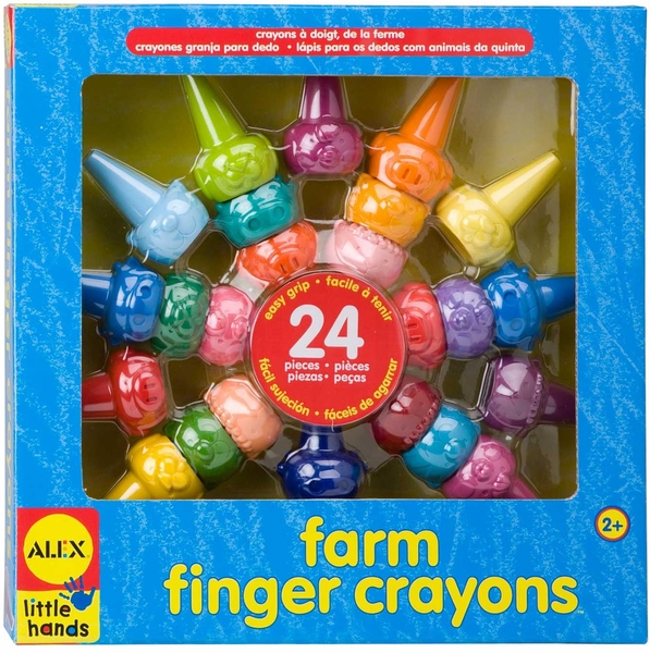 ALEX Toys Little Hands Farm Finger Crayons