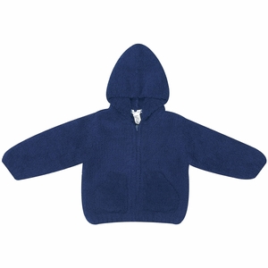 Angel Dear Chenille Hoodie, 0-6 Months - Navy