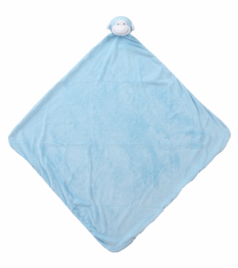 Angel Dear Napping Blanket Bright Blue Monkey