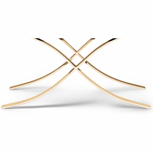 Aristot Curule Base - Gold