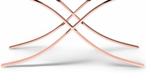 Aristot Curule Base - Rose Gold