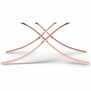 Aristot Curule Base - Rose Gold