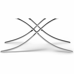 Aristot Curule Base - Silver