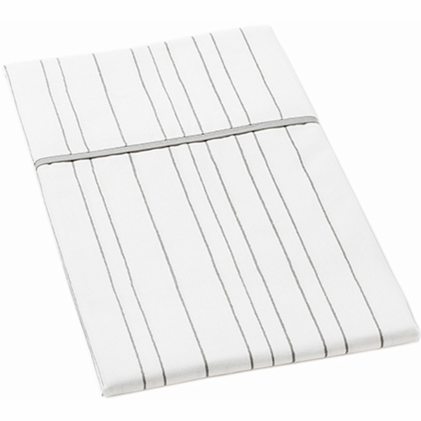 Auggie Pillow Case in Painted Stripe Grey