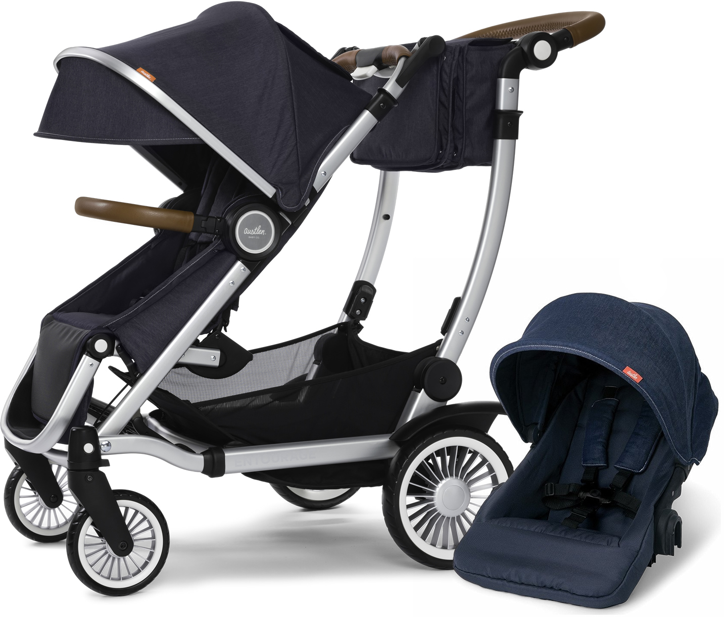 Austlen entourage double stroller with second seat Outlet